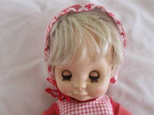 EXTREMELY RARE VINTAGE RATTI, ITALY BABY DOLL WITH POSEABLE FOAM BODY AND THE CUTEST FACE