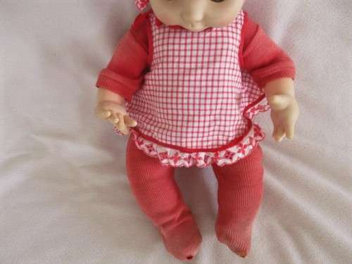 EXTREMELY RARE VINTAGE RATTI, ITALY BABY DOLL WITH POSEABLE FOAM BODY AND THE CUTEST FACE