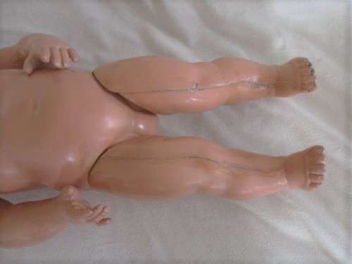 RARE - LARGE 54CM TALL ANTIQUE 1930's PALITOY CELLULOID DOLL - MODEL 55