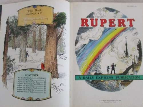 1982 HARD COVER - COLLECTABLE DAILY EXPRESS ANNUAL - RUPERT