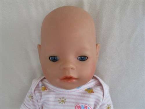 MORE BARGAINS -  42CM TALL ZAPF CREATIONS BABY BORN DOLL WITH BABY BORN BABY-GRO AND T-SHIRT