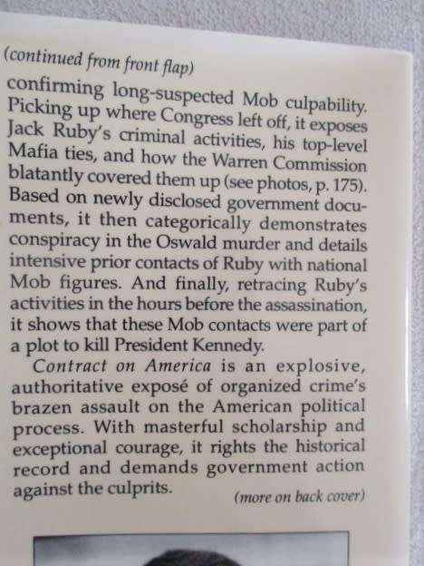CONTRACT ON AMERICA - THE MAFIA MURDER OF PRESIDENT JOHN F. KENNEDY BY DAVID E. SCHEIM
