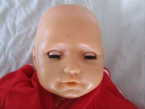 LARGE VINTAGE 1980's PRIMA BABY ANGEL DOLL - 60CM TALL