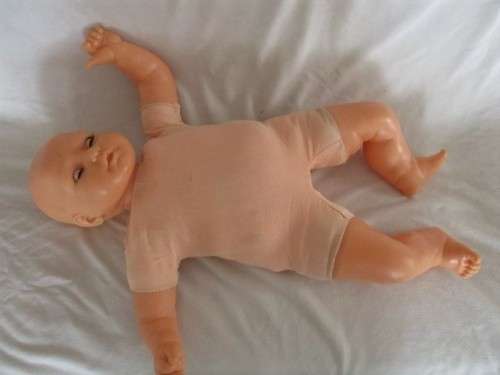 LARGE VINTAGE 1980's PRIMA BABY ANGEL DOLL - 60CM TALL