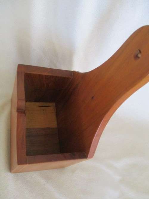 FOR ELEANOR ONLY - SOLID WOODEN WALL-HANGING SALT 'BOX' - GREAT FOR KITCHEN HERBS!