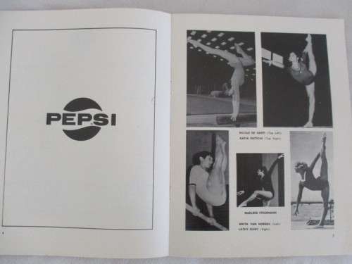 THREE VINTAGE 1970`s S.A. CUP GYMNASTICS SOUVENIR PROGRAMMES (COVER SKETCHES - ERNST DE JONG)