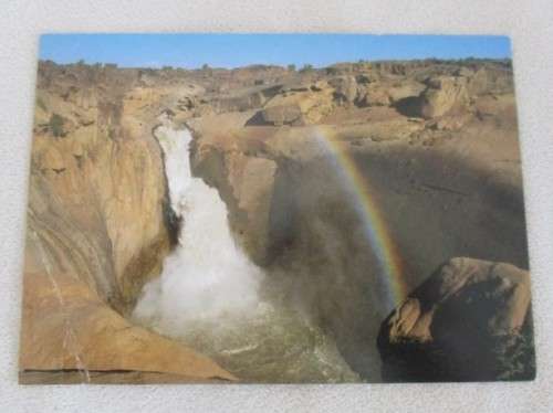 THREE POSTCARDS OF THE AUGRABIES FALLS NATIONAL PARK - UNUSED