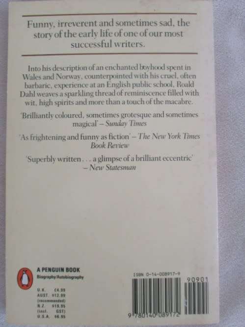 THREE GREAT AUTOBIOGRAPHICAL BOOKS - ROALD DAHL (PAPERBACKS)