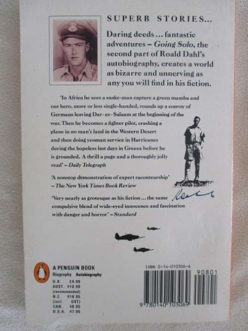 THREE GREAT AUTOBIOGRAPHICAL BOOKS - ROALD DAHL (PAPERBACKS)