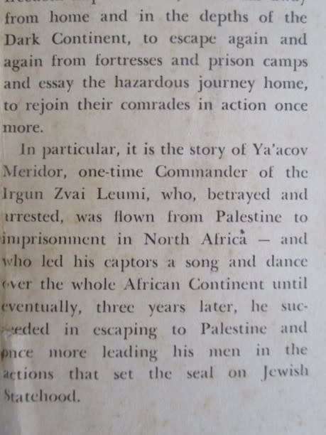 1ST ENGLISH EDITION SIGNED BY AUTHOR -  ACCOUNT OF THE JEWISH STRUGGLE FOR AN INDEPENDENT PALESTINE
