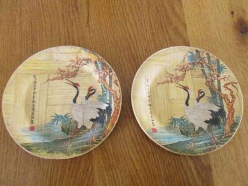 VINTAGE ORIENTAL ITEMS MADE FROM BAMBOO