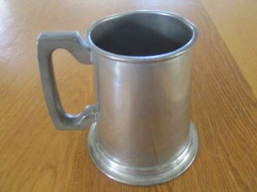 VINTAGE 1950`s EXCALIBUR S.A. UNION PEWTER TANKARD ENGRAVED `HENRY`