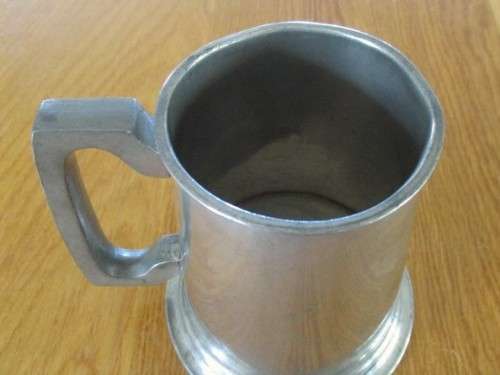 VINTAGE 1950`s EXCALIBUR S.A. UNION PEWTER TANKARD ENGRAVED `HENRY`