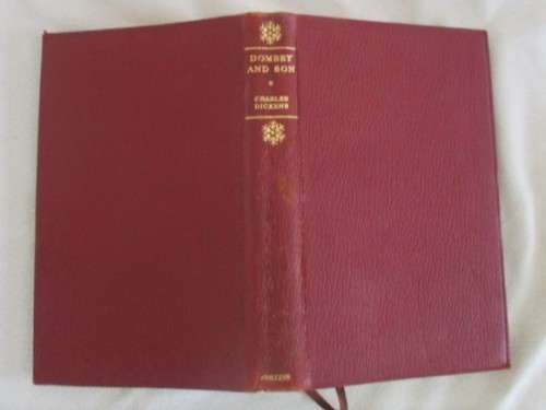 1954 - DOMBEY AND SON BY CHARLES DICKENS - SOFT FAUX LEATHER COVER