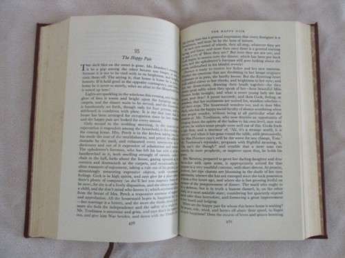 1954 - DOMBEY AND SON BY CHARLES DICKENS - SOFT FAUX LEATHER COVER