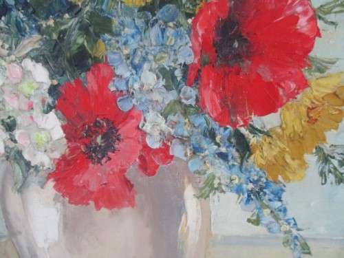 VINTAGE/ANTIQUE - STUNNING ORIGINAL OIL PAINTING BY RENOWNED BRITISH ARTIST ELIZABETH BRIDGE