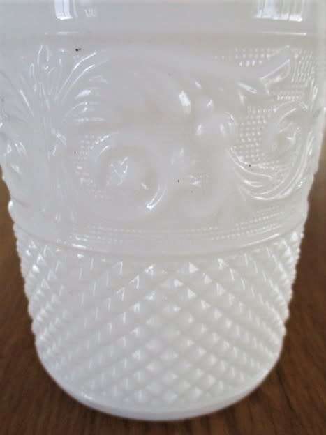 LARGE MILK GLASS DRINKING GLASS