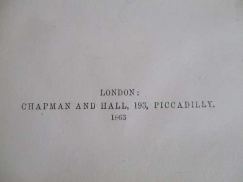 1863 - AN EARLY "CHEAP EDITION" OF CHARLES DICKENS - AMERICAN NOTES FOR GENERAL CIRCULATIONN