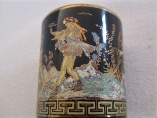HAND MADE IN GREECE IN 24 K GOLD - P. STAKIAS TOOTH PICK HOLDER
