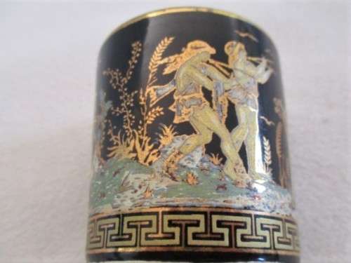 HAND MADE IN GREECE IN 24 K GOLD - P. STAKIAS TOOTH PICK HOLDER