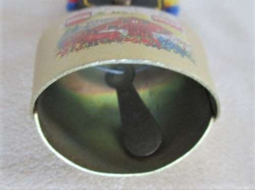 VINTAGE AUSTRIAN  BRASS COW BELL  - LOVELY TONE!