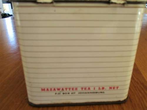 VINTAGE MAZAWATTEE TEA TIN - A REALLY OLD PRE-BARCODE ONE!