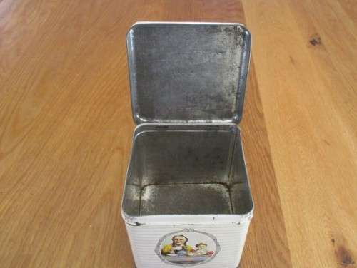 VINTAGE MAZAWATTEE TEA TIN - A REALLY OLD PRE-BARCODE ONE!