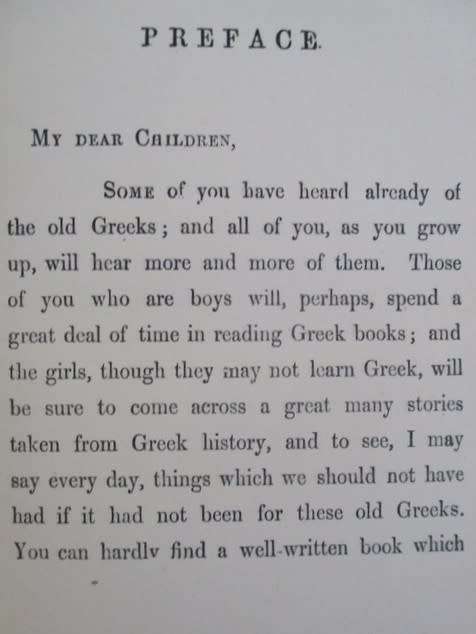 1879 HARD COVER - GREEK FAIRY TALES - THE HEROES BY CHARLES KINGSLEY (AUTHOR OF THE WATER BABIES)