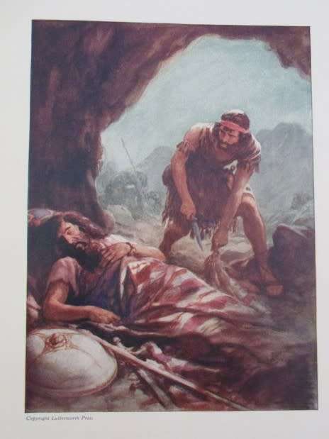 1955 HARD COVER - THE GREAT PROMISE BY MARY MILLER - PICTURE STORIES OF THE OLD TESTAMENT
