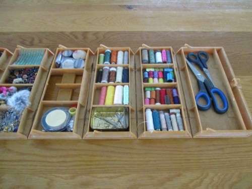 THE BEST EVER ROLL-UP STORAGE CONTAINER/ SEWING "BASKET" OUT (WON'T PART WITH MINE!)