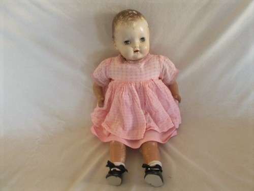 FOR RGERBER1987 ONLY - VINTAGE 1940's/50's COMPOSITION DOLL - LARGE - 49CM TALL