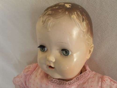 FOR RGERBER1987 ONLY - VINTAGE 1940's/50's COMPOSITION DOLL - LARGE - 49CM TALL