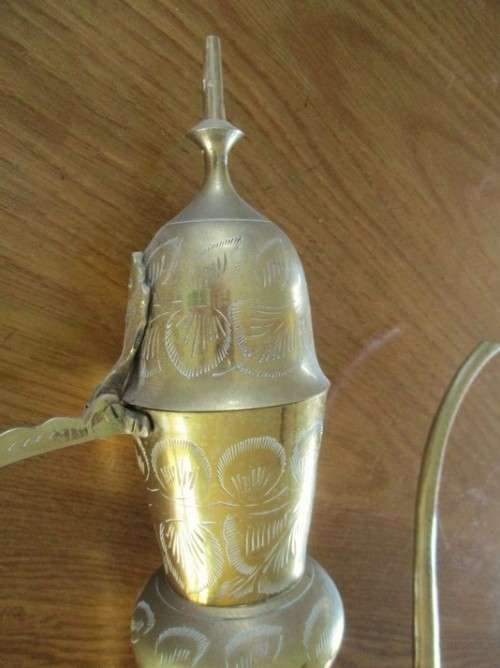AN ENORMOUS (50CM TALL) AND VERY DECORATIVE TURKISH COFFEE POT/PITCHER - GREAT CONDITION