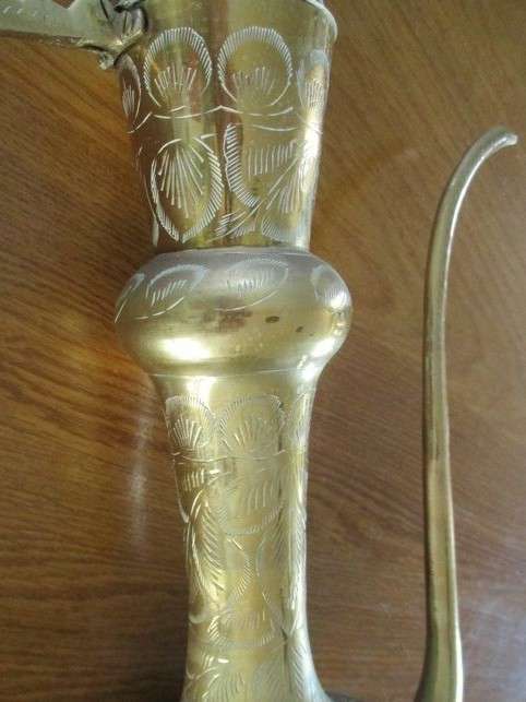 AN ENORMOUS (50CM TALL) AND VERY DECORATIVE TURKISH COFFEE POT/PITCHER - GREAT CONDITION