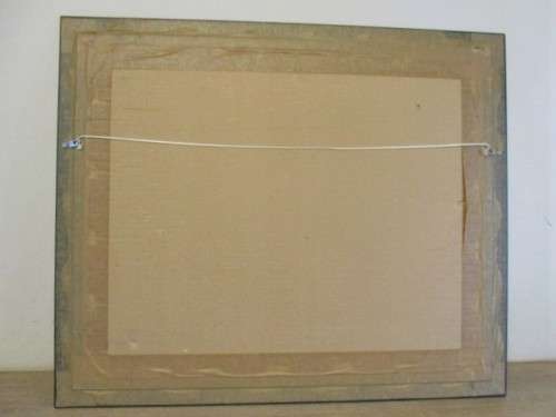 VINTAGE LARGE FRENCH MACHINE MADE TAPESTRY WITH ROMANTIC SCENE - EXCELLENT CONDITION, STUNNING FRAME