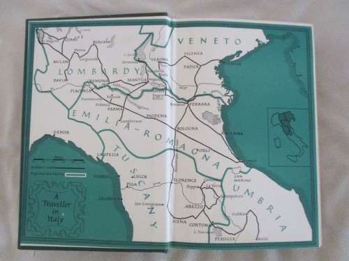 1964 HARD COVER PLUS DUST COVER - A TRAVELLER IN ITALY BY H.V. MORTON