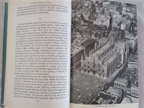 1964 HARD COVER PLUS DUST COVER - A TRAVELLER IN ITALY BY H.V. MORTON