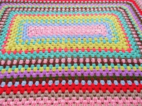 TWO REALLY LARGE VINTAGE CROCHETED BLANKETS - COMPLEMENT EACH OTHER (220CMX195CM & 290CMX180CM)