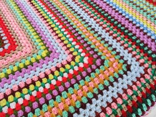 TWO REALLY LARGE VINTAGE CROCHETED BLANKETS - COMPLEMENT EACH OTHER (220CMX195CM & 290CMX180CM)