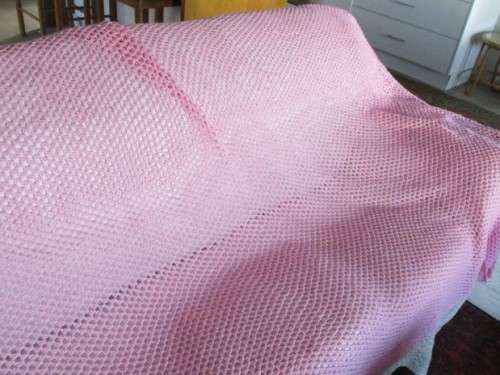 TWO REALLY LARGE VINTAGE CROCHETED BLANKETS - COMPLEMENT EACH OTHER (220CMX195CM & 290CMX180CM)