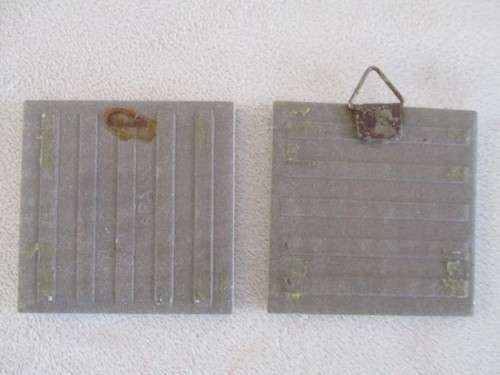 SEVEN SMALL DECORATIVE TILES - TWO MADE IN JAPAN