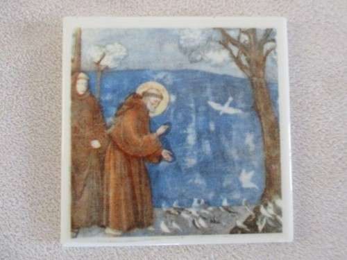 SEVEN SMALL DECORATIVE TILES - TWO MADE IN JAPAN