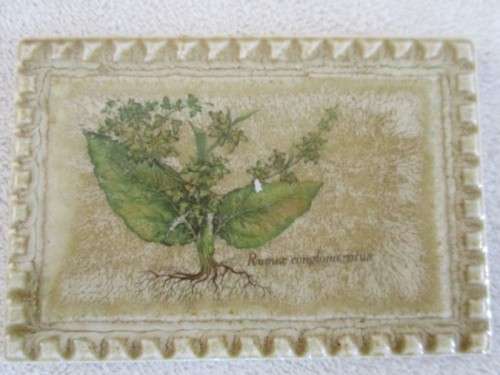 SEVEN SMALL DECORATIVE TILES - TWO MADE IN JAPAN