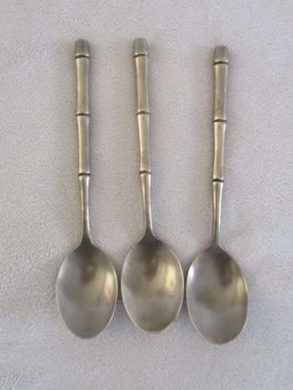 THREE WELL MADE, SIGNED TEASPOONS