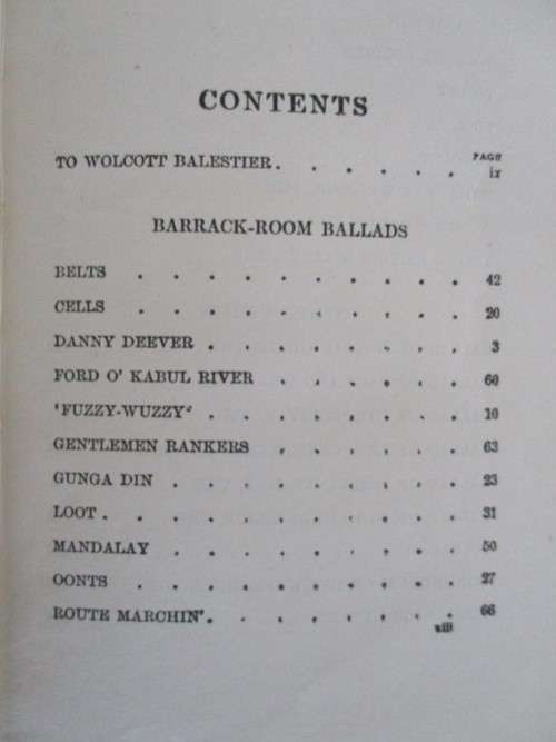 1920 - RUDYARD KIPLING - BARRACK-ROOM BALLADS  ( STILL WITH KIPLING'S "SWASTIKA" AND GANESHA EMBLEM)