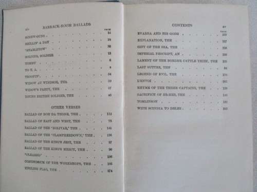 1920 - RUDYARD KIPLING - BARRACK-ROOM BALLADS  ( STILL WITH KIPLING'S "SWASTIKA" AND GANESHA EMBLEM)