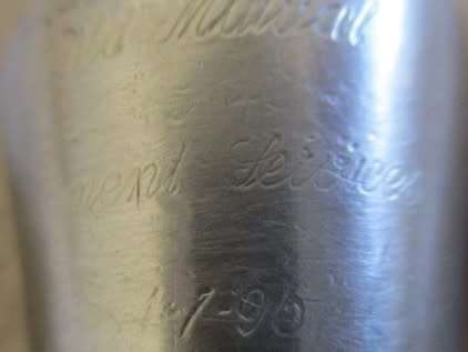A VINTAGE 1996 CARROL BOYES BOTTLE STOPPER - ENGRAVED BY OLD MUTUAL