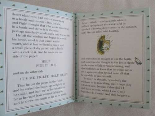 HARD COVER - THE ORIGINAL POOH TREASURY-PIGLET IS ENTIRELY SURROUNDED BY WATER-EXCELLENT CONDITION
