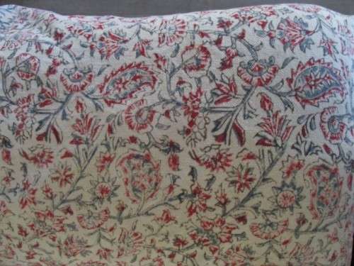 VERY LARGE VINTAGE HAND BLOCKED PRINTED (NATURAL DYED) PERSIAN GHALAMKAR TABLE CLOTH/THROW