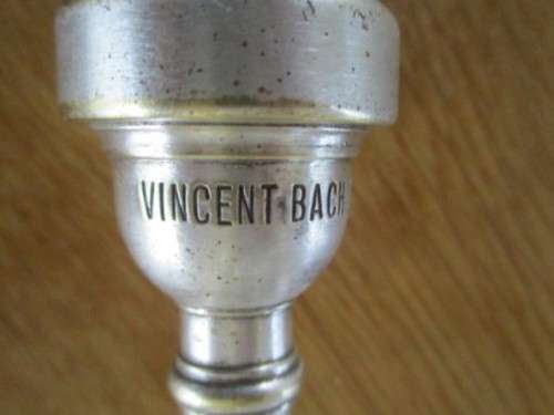 VINTAGE BRASS TRUMPET/CORNET WITH VINCENT BACH 10 1/2 C MOUTHPIECE  FOR DISPLAY/RESTORATION